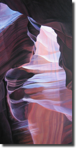 Antelope Canyon 1 (2006)
60 x 120 cm
oil on canvas